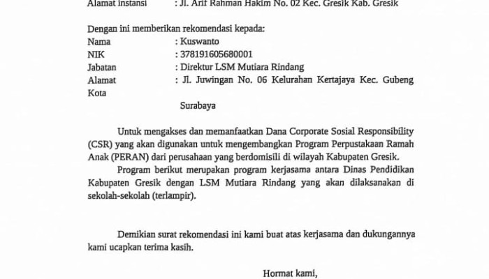 Ini Daftar 22 Perusahan Yang Dimintai Csr Oleh Dinas Pendidikan Gresik Melalui Salah Satu Lsm