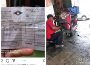Viral…!!! Ganti Oli Dan Kampas Rem, Bengkel Di Sidoarjo Patok Ongkos Jasa Hingga Rp 250.000