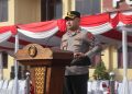 Kapolres Pasuruan Pimpin Upacara Kenaikan Pangkat Reguler dan Pengabdian Personil Polres Pasuruan