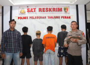Polres Tanjungperak Kembali Amankan 6 Remaja Kelompok Gangster Team Error Surabaya