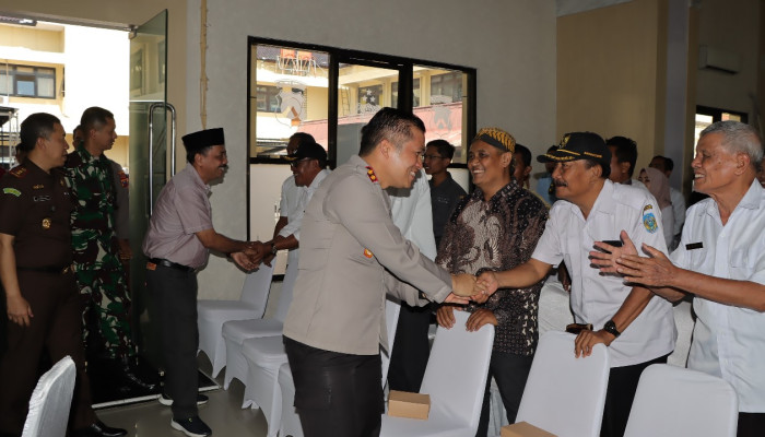 Gelar Silaturahmin Dengan Kades Se-Kabupaten Nganjuk, Kapolres Ajak Pelihara Kamtibmas