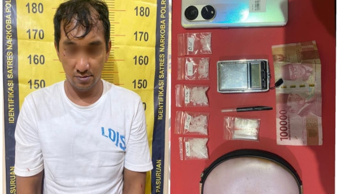 Satresnarkoba Polres Pasuruan Berhasil Tangkap Tiga Pelaku Pengedar Sabu-Sabu