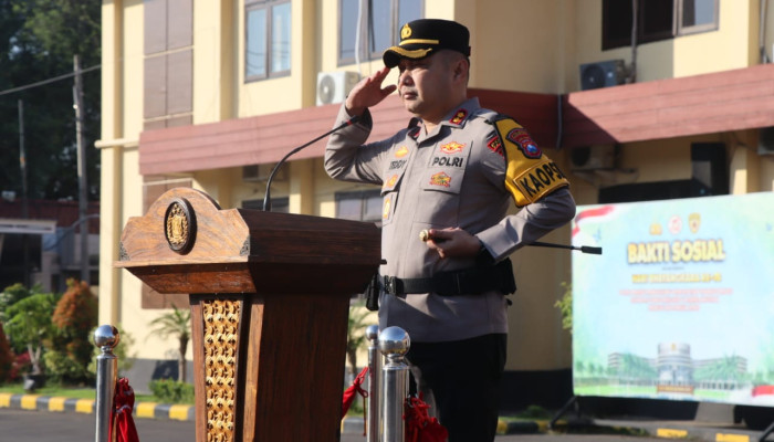 Wujudkan Tertib Berlalu Lintas, Kapolres Pasuruan Pimpin Apel Gelar Pasukan Operasi Patuh Semeru 2024