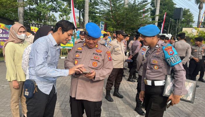 Kapolres Nganjuk Kembali Perintahkan Razia Aplikasi Judi Online Di Hp Anggota