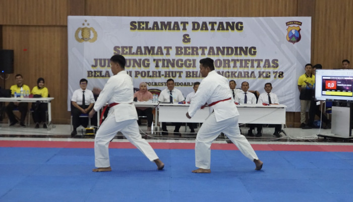 Polresta Sidoarjo Gelar Lomba Bela Diri 