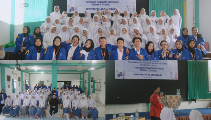 Kegiatan Penyuluhan ‘Mengonsumsi Obat Dengan Bijak’ Oleh Farmasi Ueu Di Smk Pelita Alam Bekasi