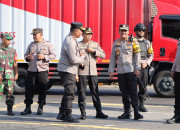Polres Nganjuk Terjunkan Personel Pengamanan Keberangkatan Dan Kepulangan Warga Pshw Dalam Kegiatan Suran Agung Di Madiun