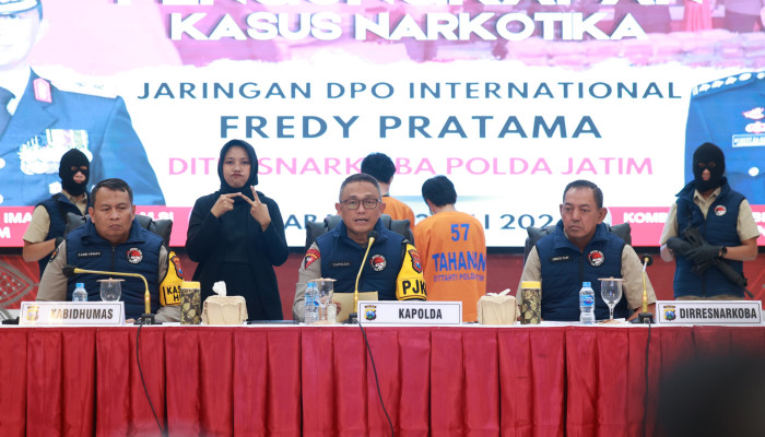 Polda Jatim Berhasil Ungkap Peredaran Sabu 84 Kg Amankan 2 Tersangka Jaringan Dpo Internasional Fp