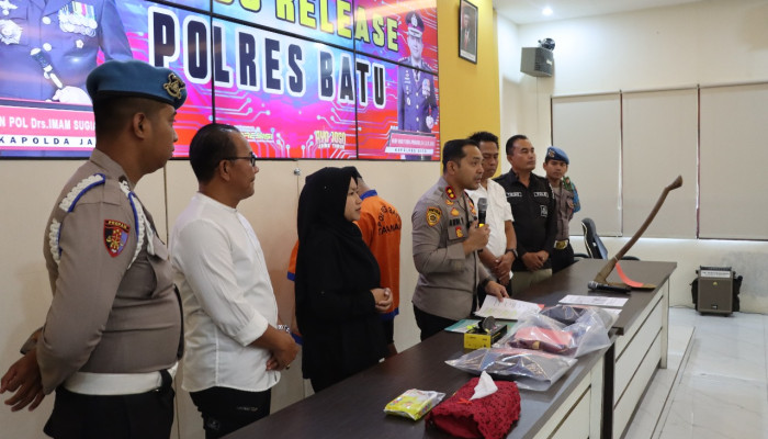 Polres Batu Amankan Sejoli Usai Kuburkan Janin Hasil Aborsi Di Malang