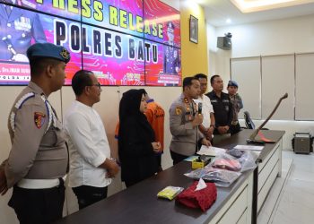 Polres Batu Amankan Sejoli Usai Kuburkan Janin Hasil Aborsi di Malang