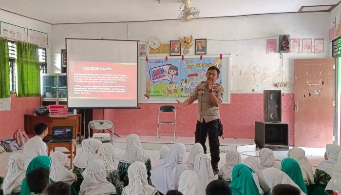 Polsek Tulangan Edukasi Tertib Berlalu Lintas Dan Cegah Bullying 