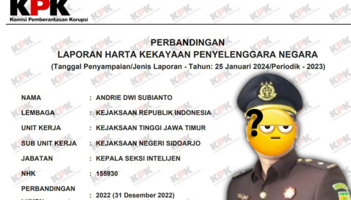 Namanya Diungkap Dalam Persidangan Turut Menerima Dana Rp 300 Juta, Segini Harta Kekayaan Kasi Intel Kejari Sidoarjo 