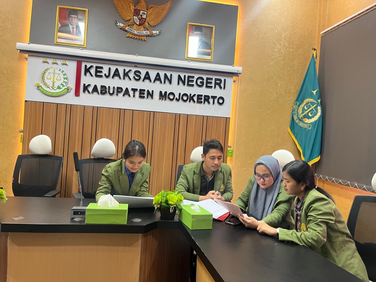 Kegiatan Magang MBKM Mahasiswa Fakultas Hukum UPN “Veteran“ Jawa Timur di Kejaksaan Negeri Kabupaten Mojokerto