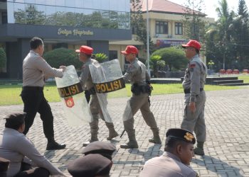Polres Mojokerto Maksimalkan Latihan Dalmas Siap Kawal Tahapan Pilkada 2024