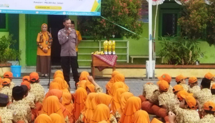Polisi Ajak Pelajar Min 2 Sidoarjo Cegah Bullying