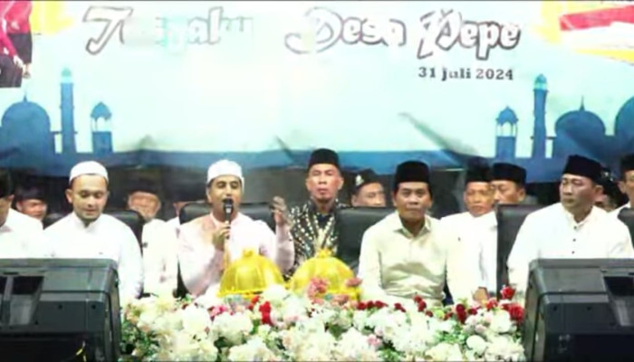 Tasyakuran Desa Pepe Bersama Kh Anwar Zahid Dan Habib Idrus, Ini Pesan Kades