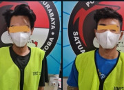 Polrestabes Surabaya Amankan Dua Pemuda Diduga Edarkan Sabu