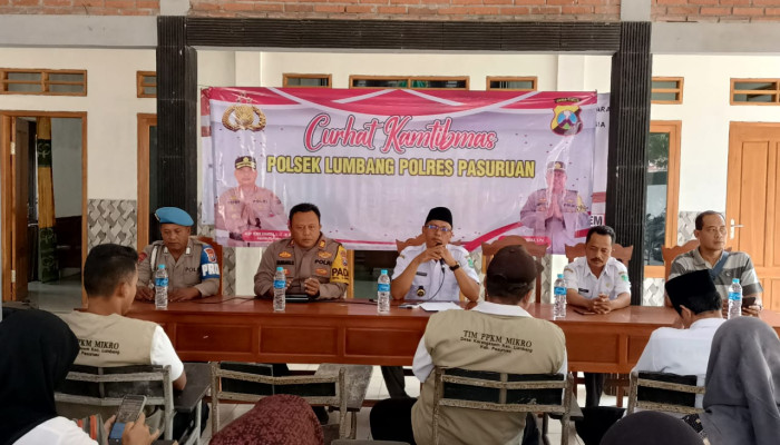 Curhat Kamtibmas Polsek Lumbang Serap Aspirasi Masyarakat 