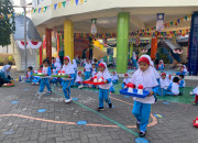 Libatkan Seluruh Warga Sekolah Kb-Tk Al Muslim Rayakan Hut Ke-79 Ri 