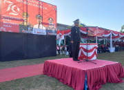 Kapolsek Tanggulangin Menjadi Irup Penurunan Bendera Sang Saka Merah Putih 