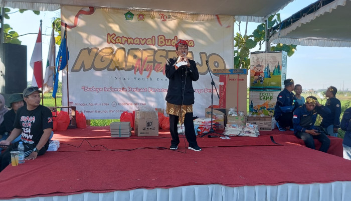Semarakkan Hut Ri Ke-79, Desa Ngaresrejo Gelar Karnaval Bertema ’Budaya Indonesia Perkuat Persatuan Antar Warga Desa’