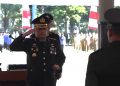 Kapolres Pasuruan Pimpin Upacara Penurunan Bendera Merah Putih Dihadiri Forkopimda Kabupaten Pasuruan