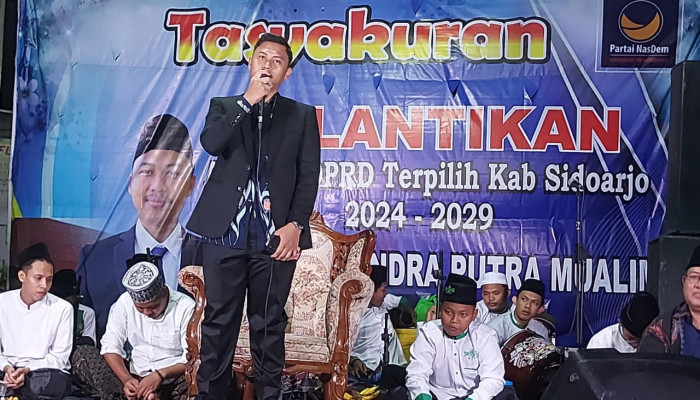 Jelang Pelantikan, Aditya Indra Putra Mualim Anggota Dprd Sidoarjo Terpilih Masa Jabatan 2024 – 2029 Gelar Tasyakuran Dengan Sholawatan Dan Ceramah Agama