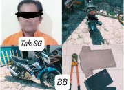 Polres Nganjuk Amankan Pelaku Pencurian Besi Beton Milik Pt Ometraco Arya Samanta