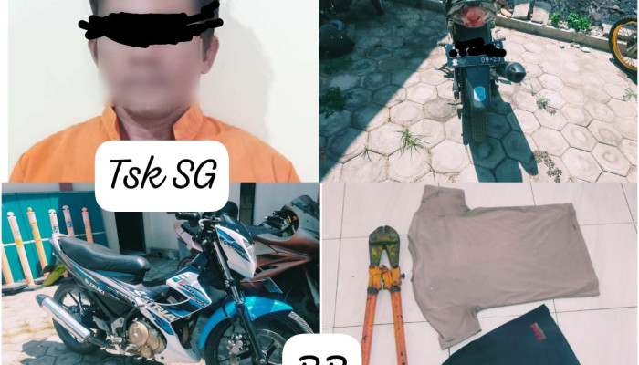 Polres Nganjuk Amankan Pelaku Pencurian Besi Beton Milik Pt Ometraco Arya Samanta