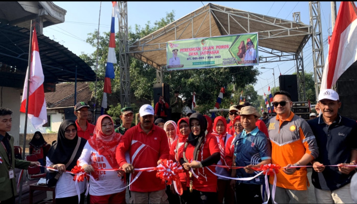 Dihadiri Bupati Mojokerto, Mahasiswa Kkn Bela Negara Upn “Veteran”  Jawa Timur Bersama Warga Jatipasar Sukses Menggelar Cfd Di Desa  Jatipasar