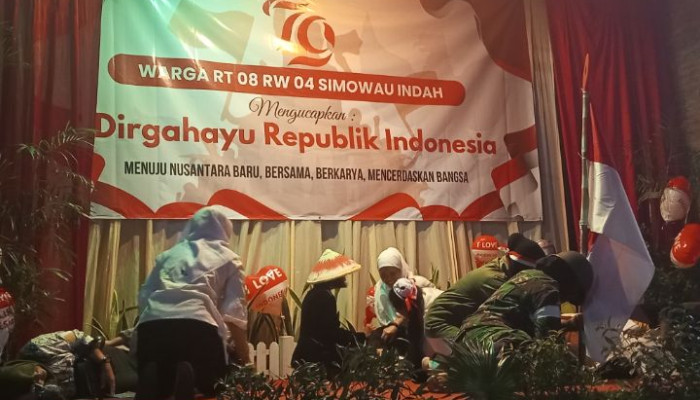 Warga Rt 08 Simowau Indah Gelar Malam Tirakatan Hut Ri Ke- 79, Tampilkan Drama Kolosal