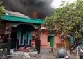 Gudang Rosokan di Wagir Masangan Wetan Terbakar