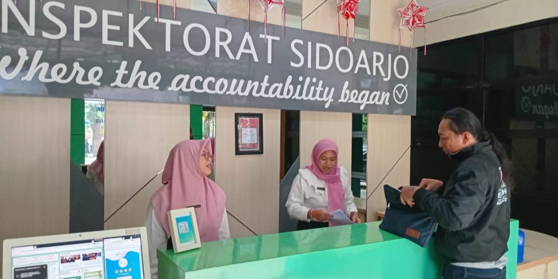 Soal Proyek PDAM di Karangbong, Warga Mengadu ke Inspektorat Sidoarjo 