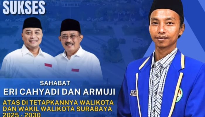 Ika Pmii Perjuangan Ucapkan ; “Selamat Kepada Eri Cahyadi Dan Armuji, Jaga Kepercayaan Warga Surabaya”