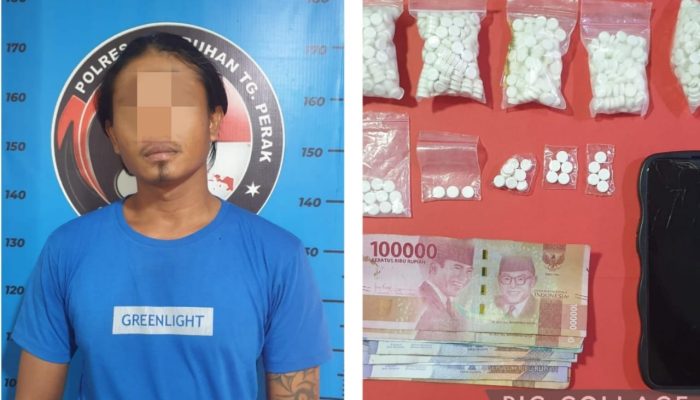 Polres Tanjungperak Amankan Tersangka Pengedar Pil Ll, Ratusan Butir Okerbaya Disita