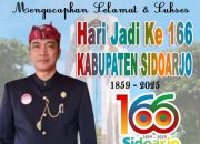 Pemerintah Kelurahan Sepanjang Mengucapkan Selamat Dan Sukses Hari Jadi Kabupaten Sidoarjo Ke – 166 Kabupaten Sidoarjo