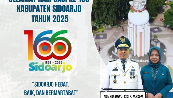 Camat Dan Ketua Tp Pkk Taman Mengucapkan Selamat Dan Sukses Hari Jadi Ke – 166 Kabupaten Sidoarjo