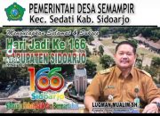 Pemerintah Desa Semampir Sedati Mengucapkan Selamat Hari Jadi Ke – 166 Kabupaten Sidoarjo