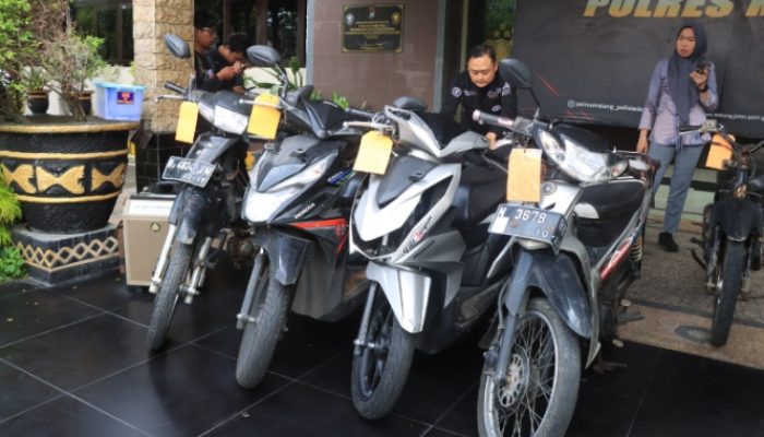 6 Kasus Curanmor Polres Malang Ungkap Selama Januari 2025, 7 Tersangka Diamankan