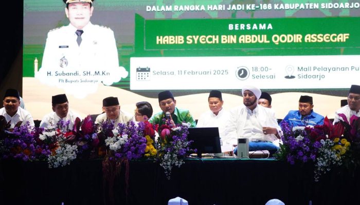 Sidoarjo Bersholawat Meriahkan Hari Jadi Kabupaten Sidoarjo Ke-166