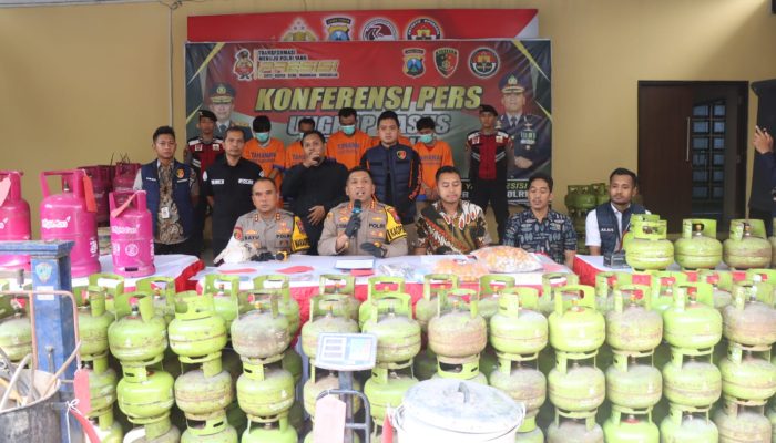 Polresta Sidoarjo Bongkar Dua Gudang Pengoplosan Lpg 