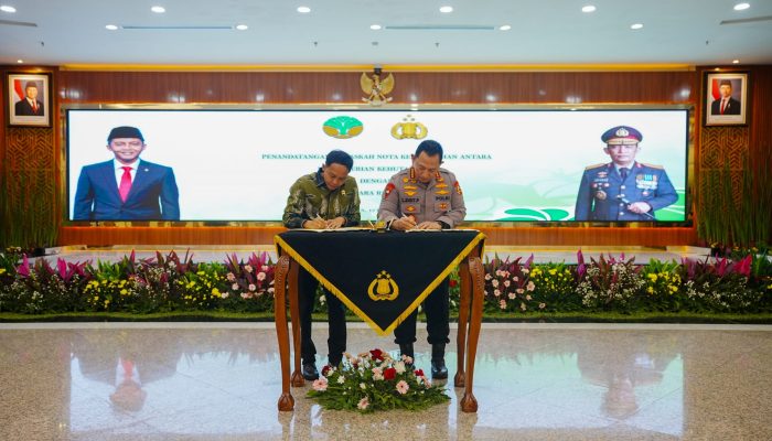 Polri-Kemenhut Tandatangani Mou, Komitmen Jaga Hutan Indonesia Dengan Penegakan Hukum