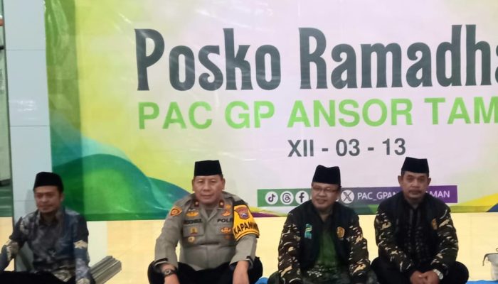 Polsek Taman Bersama Anggota Dprd Dan Forkopimka Kunjungi Posko Ramadhan Di Masjid Al-Jihad Gilang