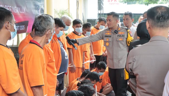 Polres Nganjuk Ungkap Ratusan Kasus Dalam Operasi Pekat Semeru 2025