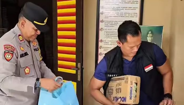 Polsek Tulangan Salurkan Bantuan Sembako Ke Anak Difabel Yang Kurang Mampu