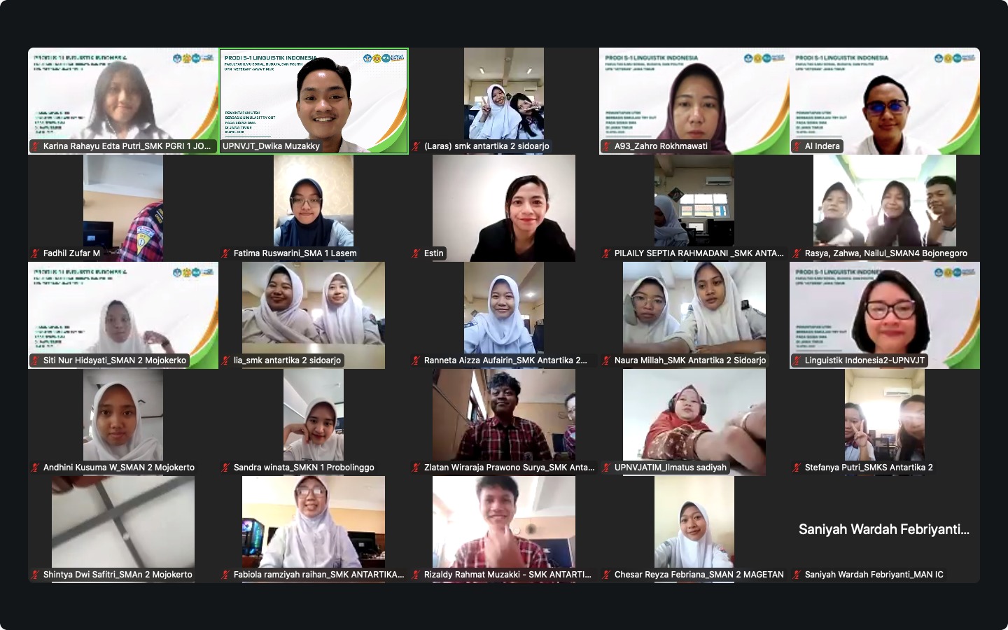 Prodi S-1 Linguistik Indonesia UPN “Veteran“ Jawa Timur Gelar Tryout UTBK Nasional Gratis
