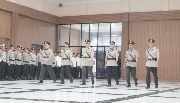 Kapolresta Sidoarjo Pimpin Sertijab Kasat Polairud, Kapolsek Taman Dan Jabon