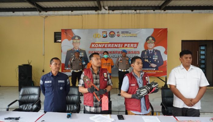 Dua Karyawan Curi Kabel Listrik Milik Gudang Di Jatikalang Krian