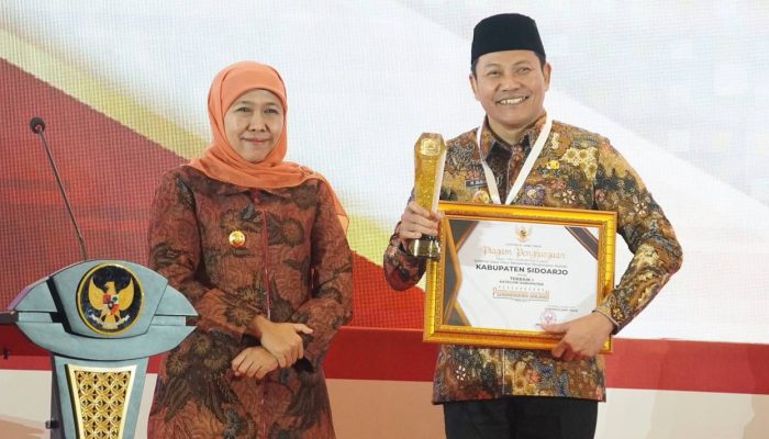 Pemkab Sidoarjo Terpilih Sebagai Kabupaten Terbaik Pertama Dalam Penghargaan Pembangunan Daerah Tahun 2025