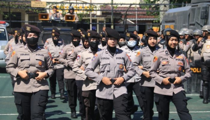 Polres Malang Gelar Latihan Dalmas, Polwan Disiapkan Jadi Negosiator Aksi Massa